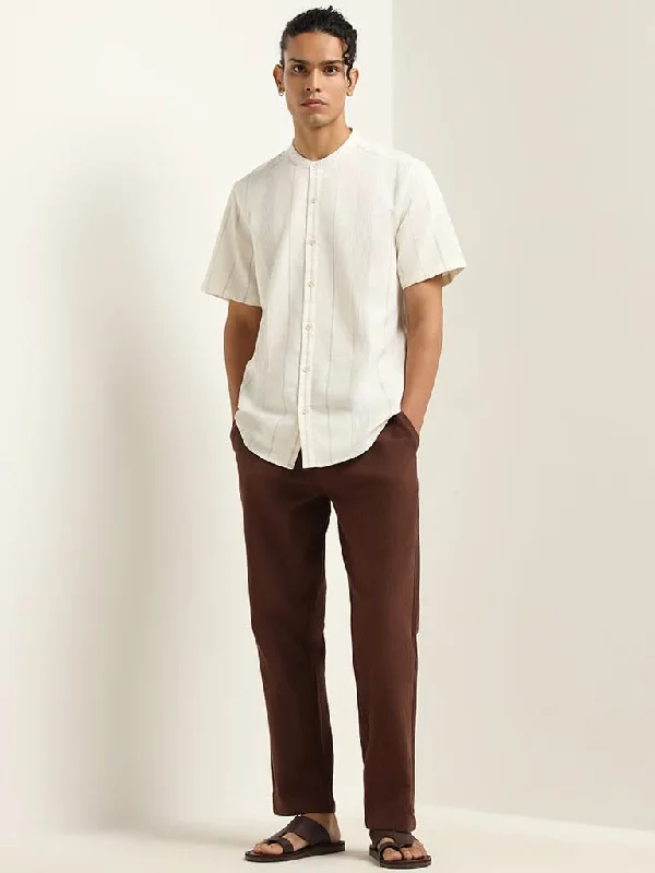 Women's pants for cycling Jeggings women jeans combining the comfort of leggings and style of jeans ETA Brown Self-Patterned Cotton Slim Fit Chinos Women's pants for cycling Jeggings women jeans combining the comfort of leggings and style of jeans ETA Brown Self-Patterned Cotton Slim Fit Chinos