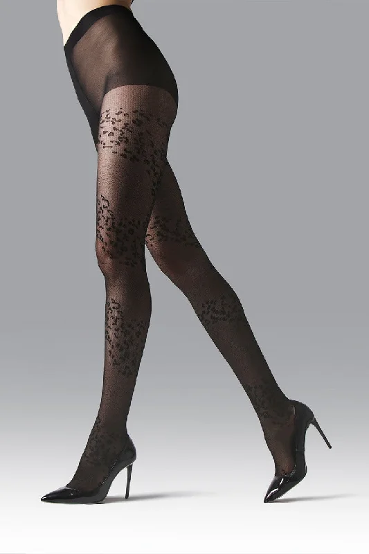 Women's Tights for Yoga Leopard Mix Sheer Tights