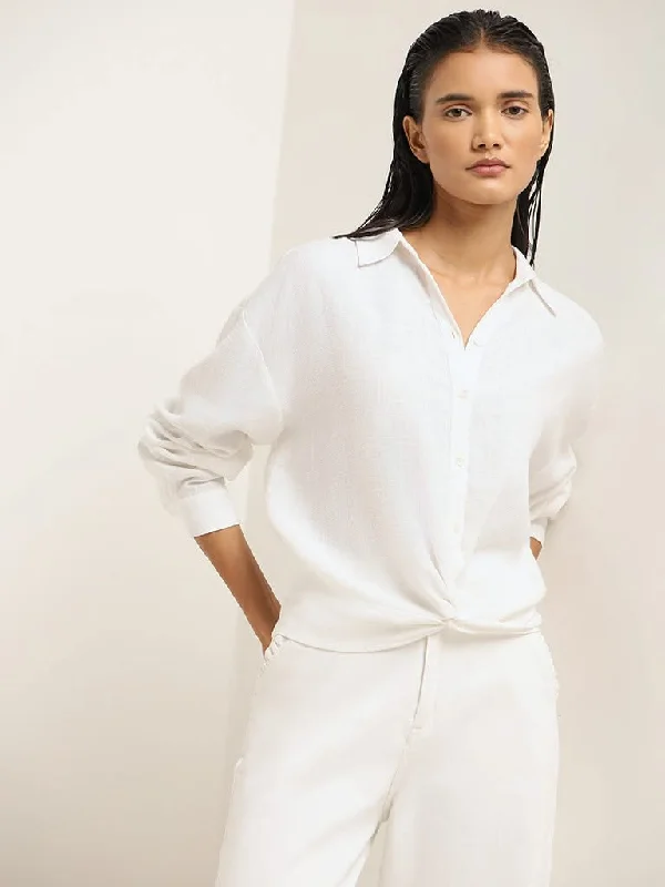 Women's pants for dancing Acid - wash women jeans with a retro finish LOV White Plain Linen Shirt Women's pants for dancing Acid - wash women jeans with a retro finish LOV White Plain Linen Shirt
