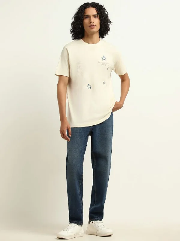Women's expensive designer pants Dark - wash women jeans for a sophisticated and slimming effect Nuon Dark Blue Straight - Fit Mid - Rise Jeans Women's expensive designer pants Dark - wash women jeans for a sophisticated and slimming effect Nuon Dark Blue Straight - Fit Mid - Rise Jeans