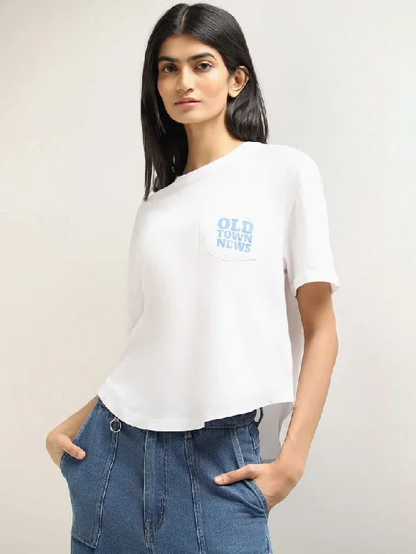 Women's belt - looped work pants Stretch women jeans for enhanced mobility and comfort Nuon White Contrast Printed Cotton Top Women's belt - looped work pants Stretch women jeans for enhanced mobility and comfort Nuon White Contrast Printed Cotton Top