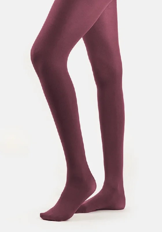 Plus Size Women's Tights Premium 50 Denier Tights Damson