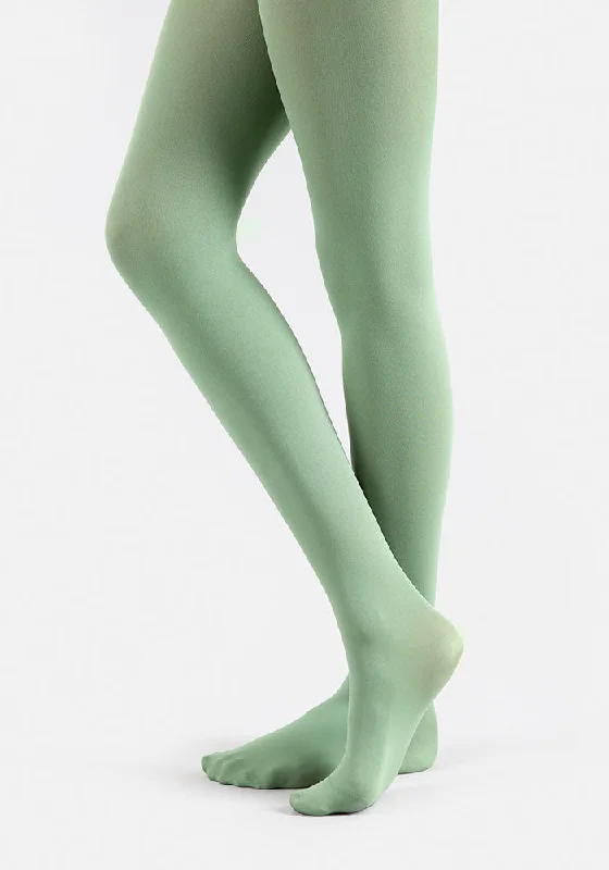 Women's Tights for Evening Wear Premium 50 Denier Tights Leaf Green
