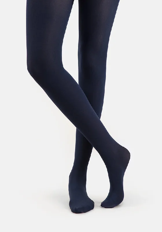 Women's Fishnet Tights Premium 50 Denier Tights Navy