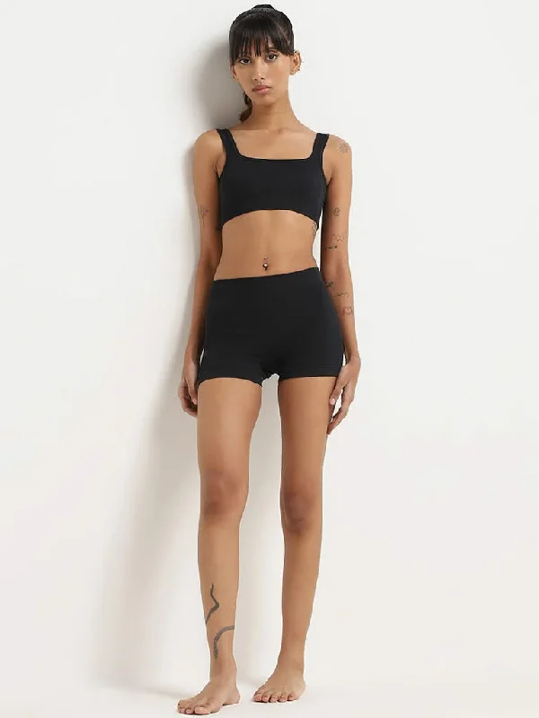 Women's long - length casual pants Straight - leg women jeans with a classic and timeless appeal Superstar Black Self-Patterned Cotton Bra Women's long - length casual pants Straight - leg women jeans with a classic and timeless appeal Superstar Black Self-Patterned Cotton Bra
