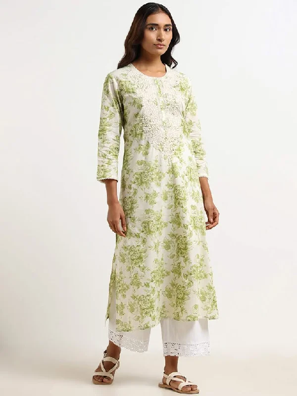 Women's two - piece pant set Ripped women jeans for a rebellious and fashion - forward style Utsa Green Embroidered Kurta Women's two - piece pant set Ripped women jeans for a rebellious and fashion - forward style Utsa Green Embroidered Kurta