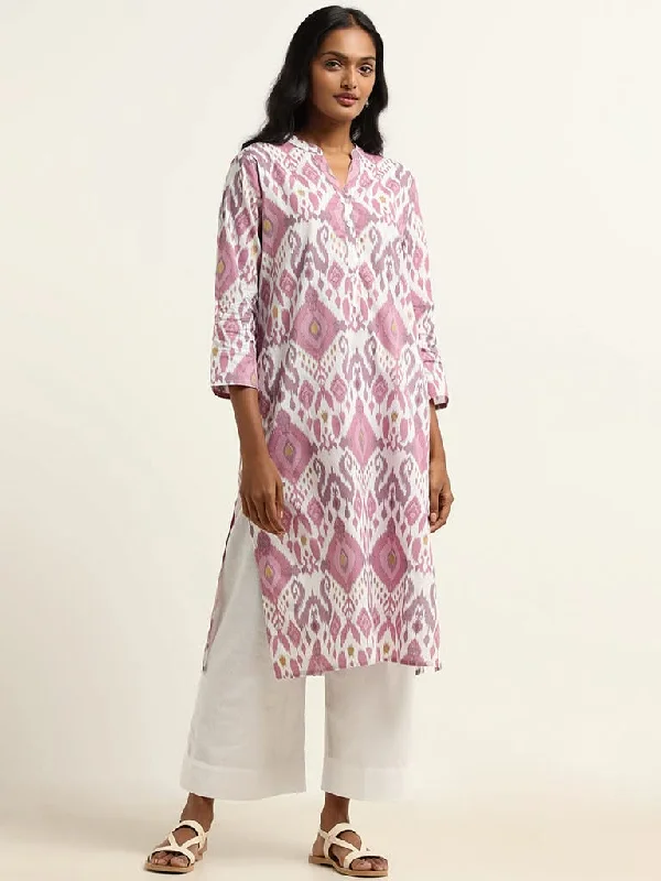 Women's sleeveless romper pants Colored women jeans in vibrant hues like red and yellow Utsa Lilac Ikkat Printed Kurta Women's sleeveless romper pants Colored women jeans in vibrant hues like red and yellow Utsa Lilac Ikkat Printed Kurta
