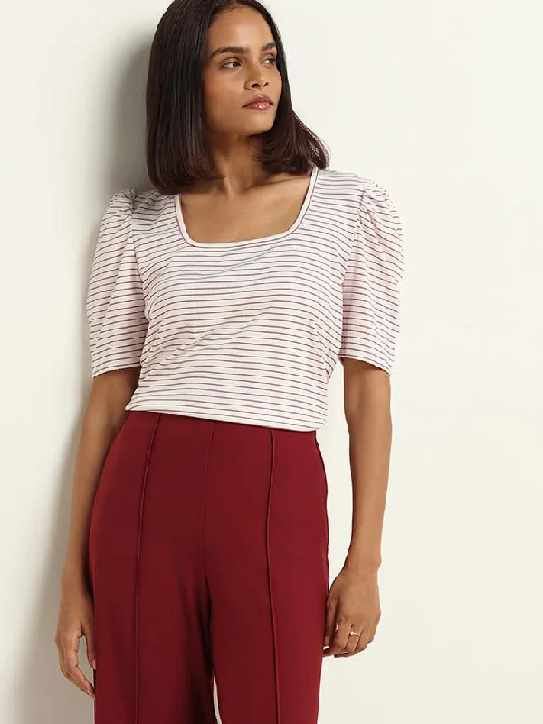 Women's leather moto pants Wide - leg women jeans for a modern and relaxed vibe Wardrobe Red Striped Top Women's leather moto pants Wide - leg women jeans for a modern and relaxed vibe Wardrobe Red Striped Top