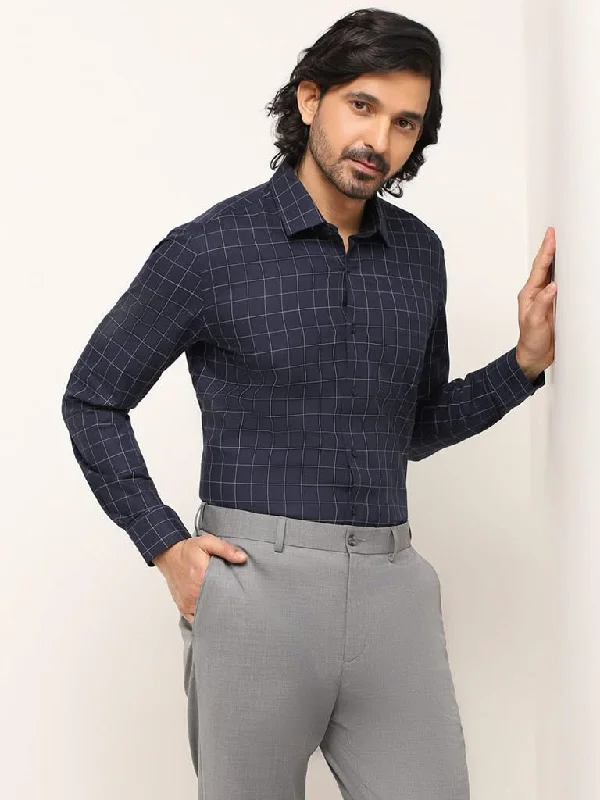Women's velvet party pants Embellished women jeans with studs or rhinestones for a glamorous touch WES Formals Navy Checked Cotton Blend Slim Fit Shirt Women's velvet party pants Embellished women jeans with studs or rhinestones for a glamorous touch WES Formals Navy Checked Cotton Blend Slim Fit Shirt