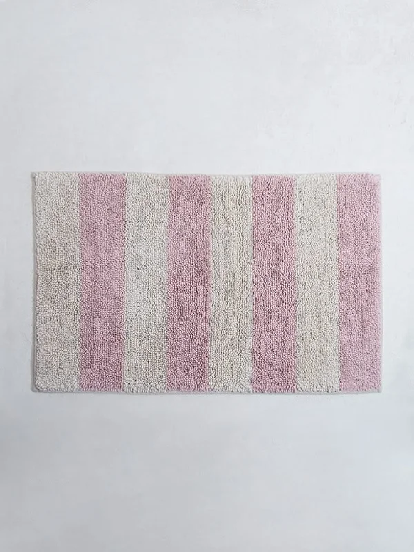 Women's linen summer pants High - rise flare women jeans for a 70s - inspired look Westside Home Light Pink Block Striped Bathmat Women's linen summer pants High - rise flare women jeans for a 70s - inspired look Westside Home Light Pink Block Striped Bathmat
