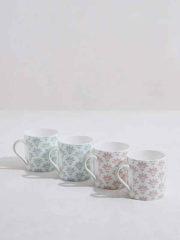 Women's junior - sized denim pants Distressed women jeans for a trendy and edgy look Westside Home Pink and Aqua Floral Mugs - (Set of 4) Women's junior - sized denim pants Distressed women jeans for a trendy and edgy look Westside Home Pink and Aqua Floral Mugs - (Set of 4)